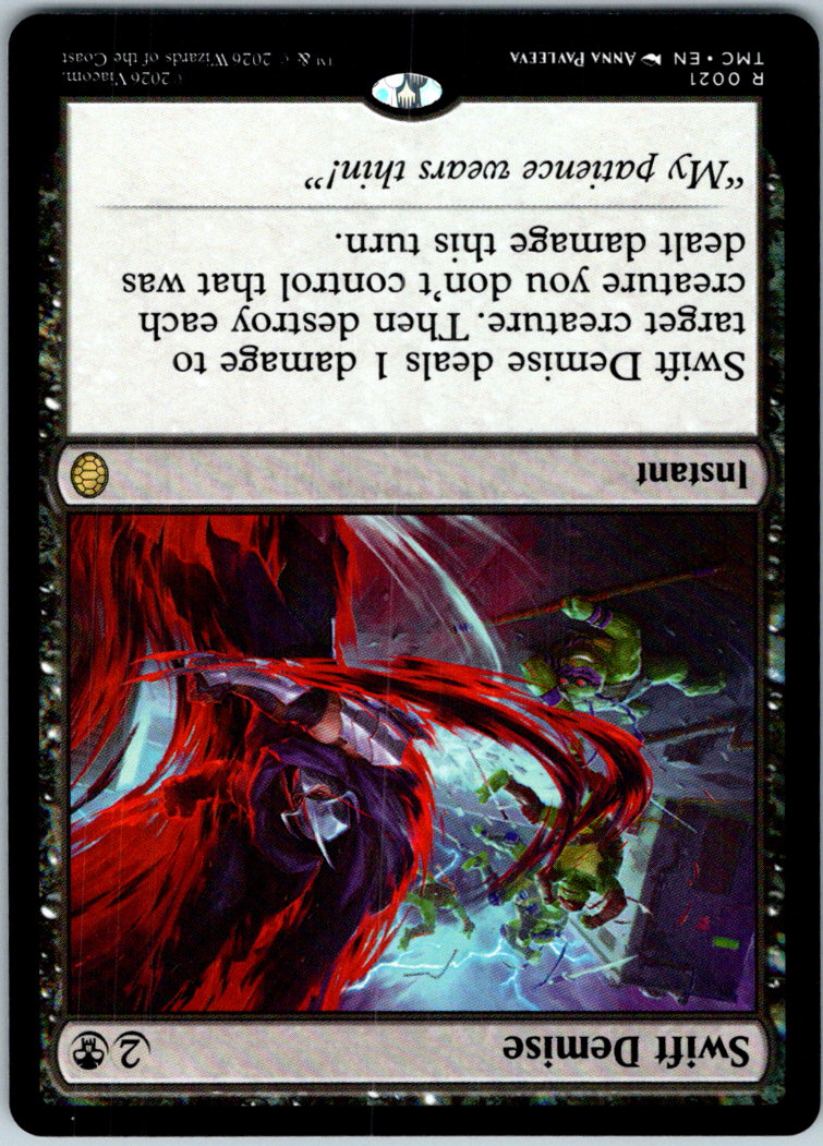 Swift Demise Commander: Teenage Mutant Ninja Turtles Magic: The Gathering NM