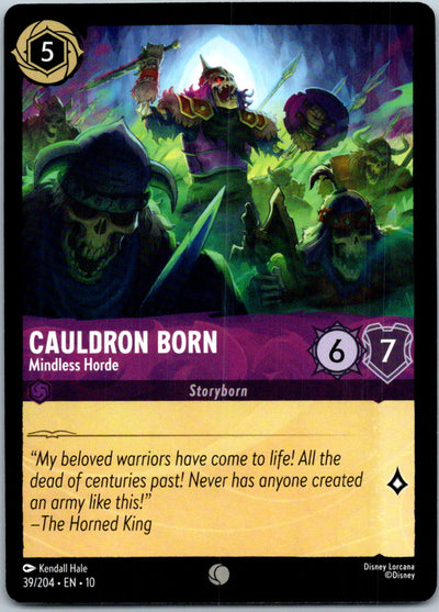 Cauldron Born - Mindless Horde 39/204 Common Whispers in the Well Lorcana NM