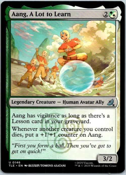 Aang, A Lot to Learn 146 Avatar: The Last Airbender: Magic: The Gathering NM