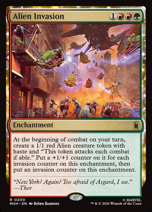 Alien Invasion 200 Rare Marvel Super Heroes Magic: The Gathering Near Mint