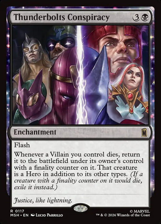 Thunderbolts Conspiracy 117 Rare Marvel Super Heroes Magic: The Gathering NM