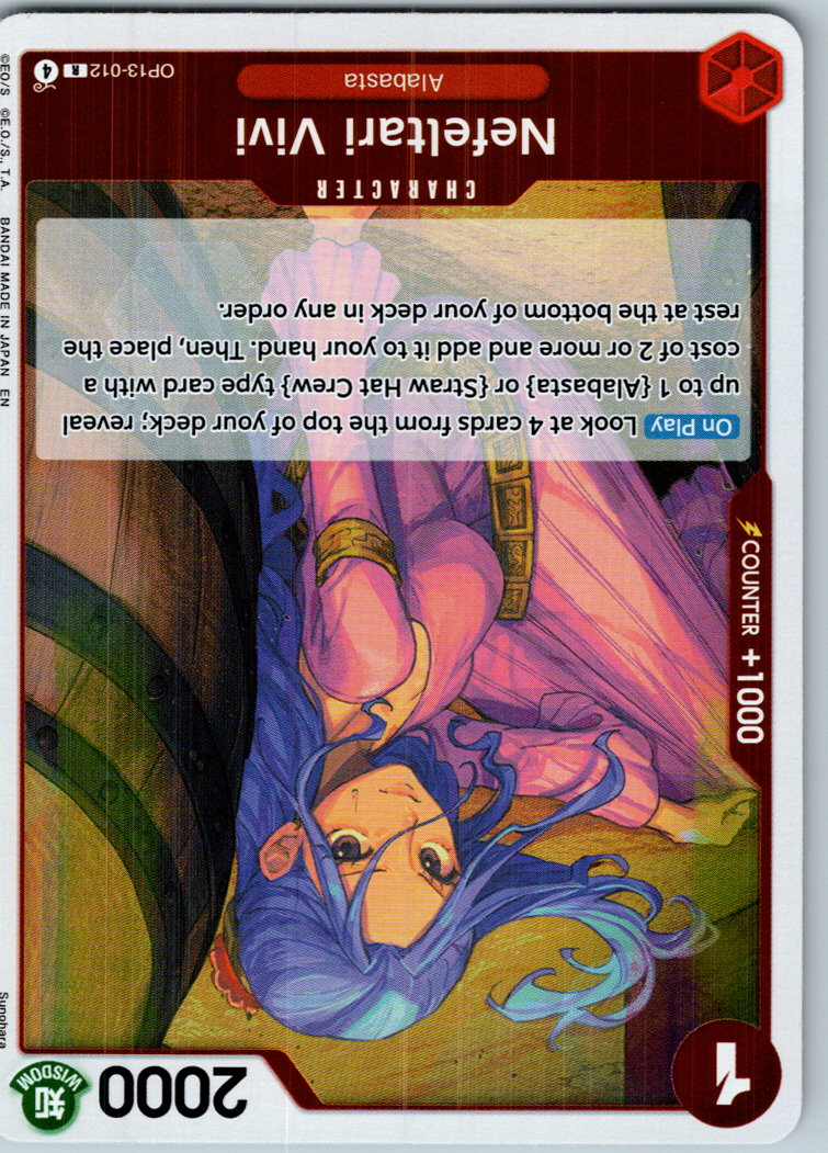 Nefeltari Vivi OP13-012 Rare Carrying On His Will One Piece Near Mint