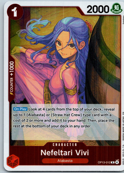 Nefeltari Vivi OP13-012 Rare Carrying On His Will One Piece Near Mint