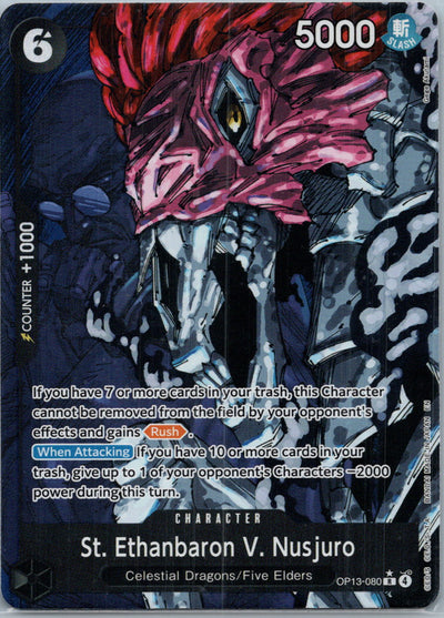 St. Ethanbaron V. Nusjuro (Alternate Art) OP13 One Piece Foil NM