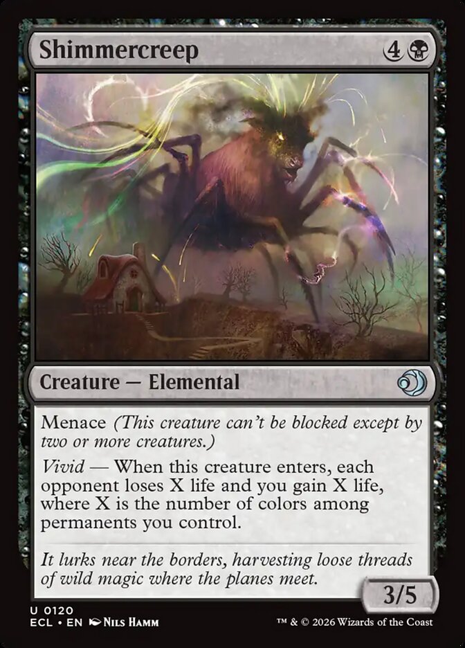 Shimmercreep 120 Uncommon Lorwyn Eclipsed Magic: The Gathering Near Mint