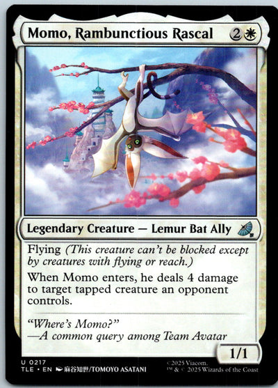 Momo, Rambunctious Rascal Avatar: The Last Airbender:  Magic: The Gathering NM
