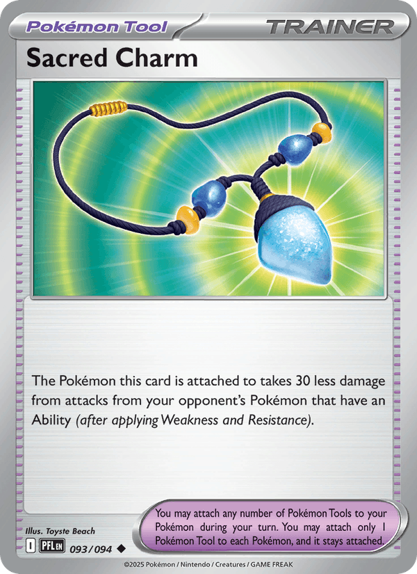 Sacred Charm 093/094 Uncommon Phantasmal Flames Pokemon Near Mint