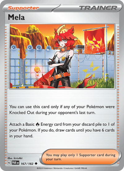 Mela 167/182 Uncommon Paradox Rift Pokemon Near Mint