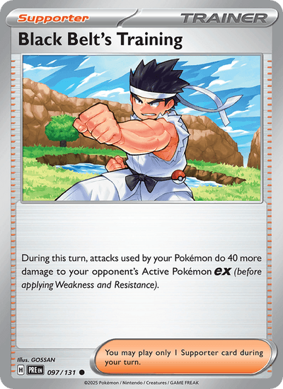 Black Belt's Training - 097/131 097/131 SV: Prismatic Evolutions Pokemon NM