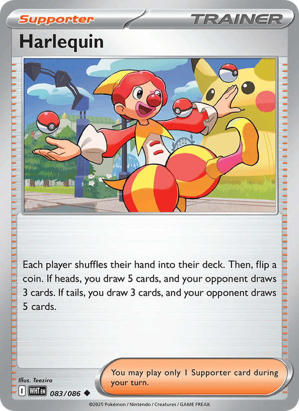 Harlequin 083/086 Uncommon White Flare Pokemon Near Mint