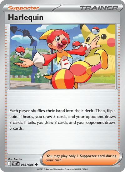 Harlequin 083/086 Uncommon White Flare Pokemon Near Mint
