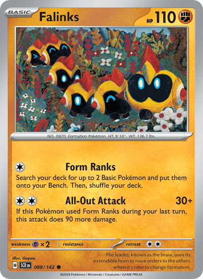 Falinks 88/142 Common Stellar Crown Pokemon Near Mint
