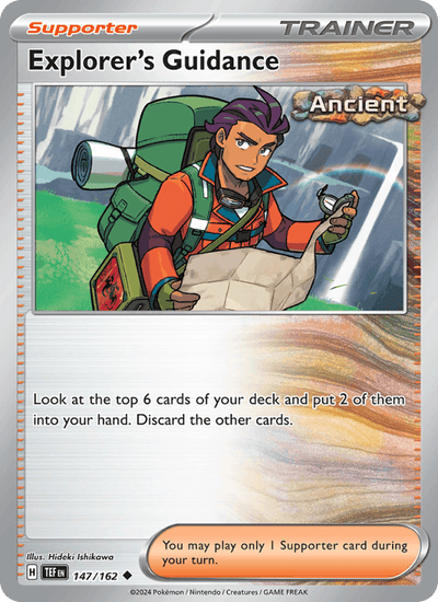 Explorer's Guidance 147/162 Uncommon Temporal Forces Pokemon Near Mint