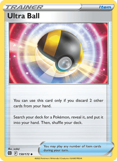 Ultra Ball 150/172 Uncommon Brilliant Stars Pokemon Near Mint