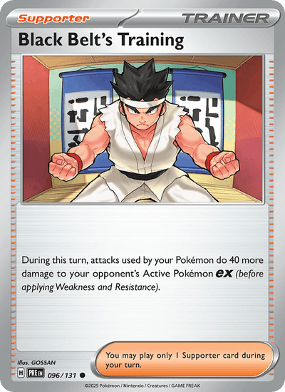 Black Belt's Training - 096/131 096/131 Common Prismatic Evolutions Pokemon NM