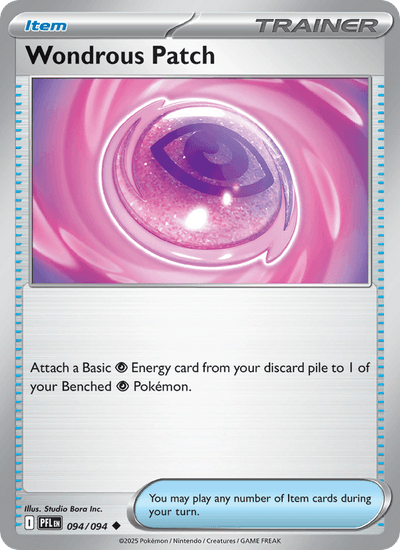 Wondrous Patch 094/094 Uncommon Phantasmal Flames Pokemon Reverse Holo Near Mint