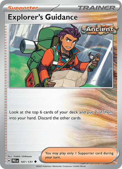 Explorer's Guidance 107/131 Uncommon SV: Prismatic Evolutions Pokemon Near Mint