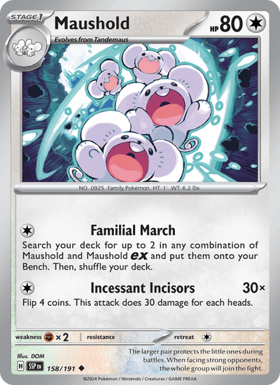 Maushold 158/191 Uncommon Surging Sparks Pokemon Near Mint