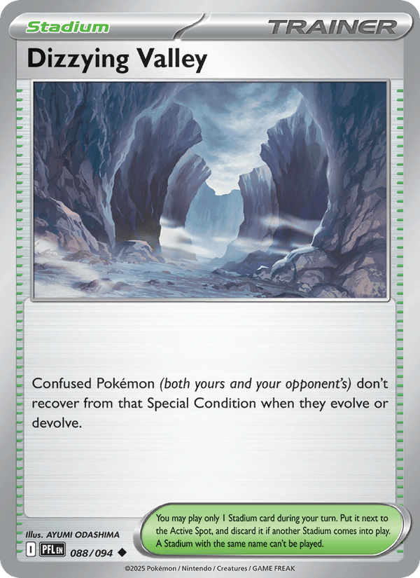 Dizzying Valley 088/094 Uncommon Phantasmal Flames Pokemon Near Mint