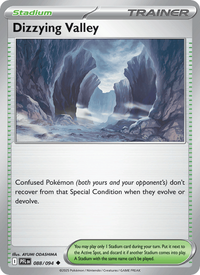 Dizzying Valley 088/094 Uncommon Phantasmal Flames Pokemon Near Mint
