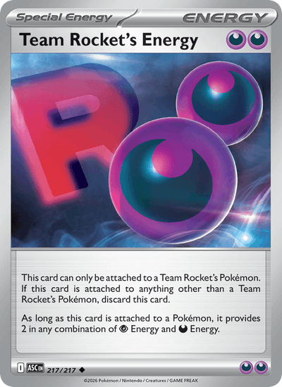 Team Rocket's Energy 217/217 Uncommon ME: Ascended Heroes Pokemon Near Mint
