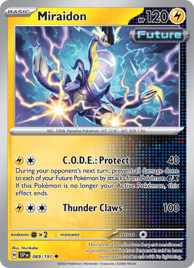 Miraidon 069/191 Uncommon Surging Sparks Pokemon Near Mint