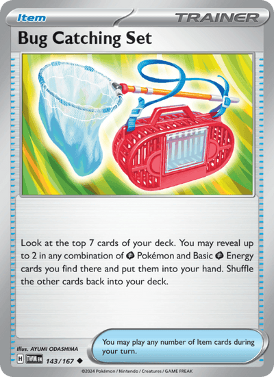 Bug Catching Set 143/167 Uncommon Twilight Masquerade Pokemon Reverse Holo NM