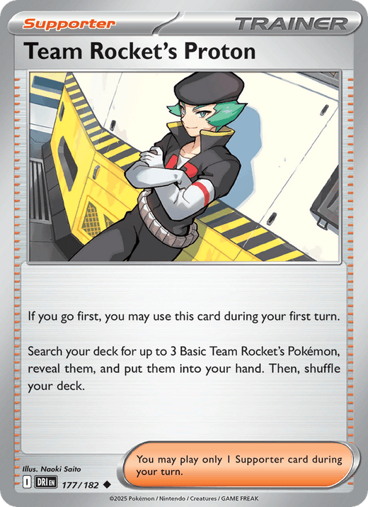 Team Rocket's Proton 177/182 Uncommon Destined Rivals Pokemon Near Mint