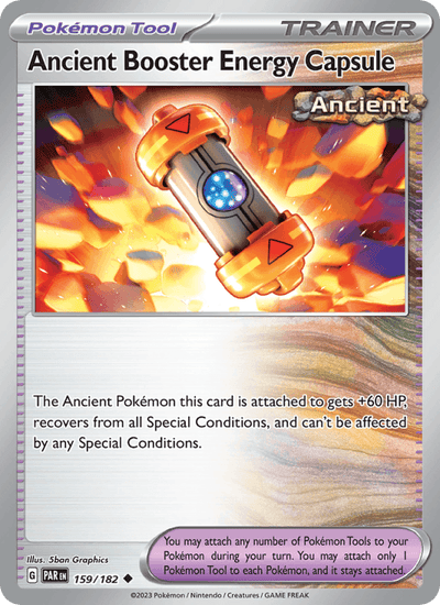Ancient Booster Energy Capsule 159/182 Uncommon Paradox Rift Pokemon Near Mint