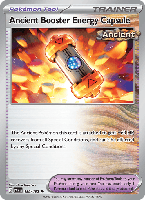 Ancient Booster Energy Capsule 159/182 Uncommon Paradox Rift Pokemon Near Mint