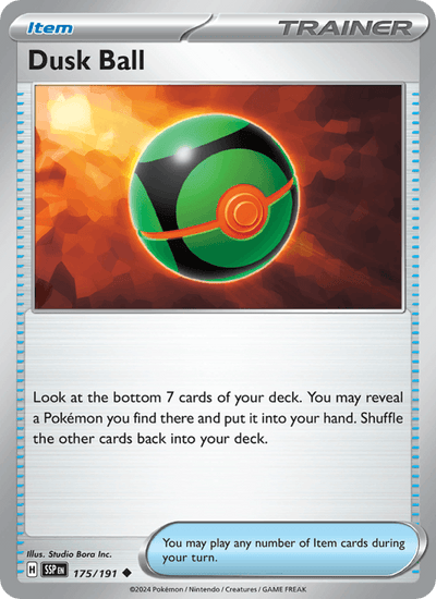 Dusk Ball 175/191 Uncommon Surging Sparks Pokemon Near Mint