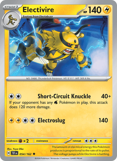 Electivire 054/162 Uncommon Temporal Forces Pokemon Near Mint