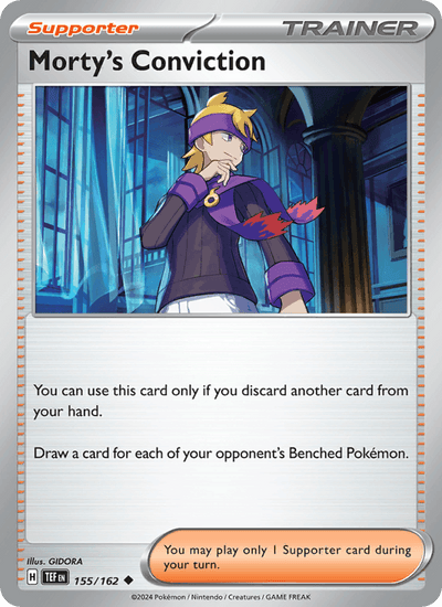 Morty's Conviction 155/162 Uncommon Temporal Forces Pokemon Near Mint