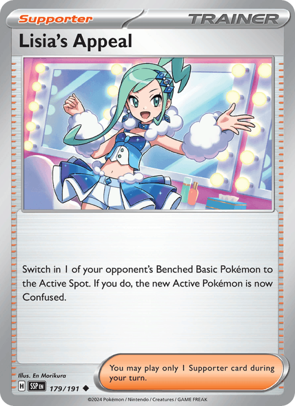 Lisia's Appeal 179/191 Uncommon Surging Sparks Pokemon Near Mint