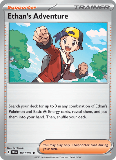 Ethan's Adventure 165/182 Uncommon Destined Rivals Pokemon Near Mint