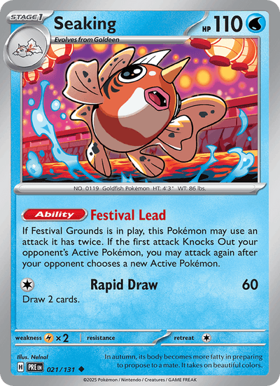 Seaking 021/131 Uncommon SV: Prismatic Evolutions Pokemon Near Mint