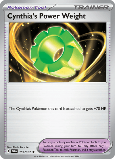 Cynthia's Power Weight 162/182 Uncommon Destined Rivals Pokemon Near Mint