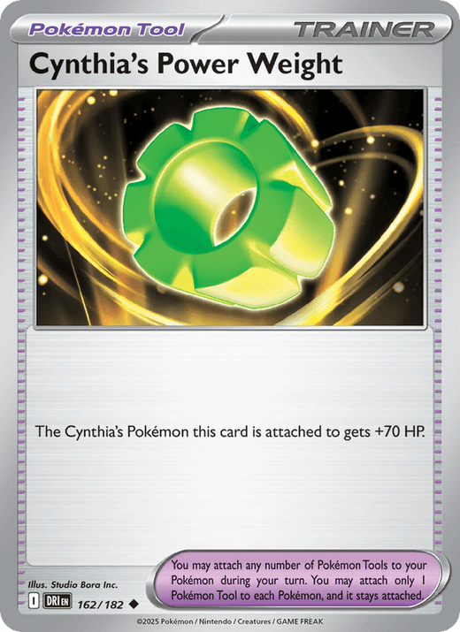 Cynthia's Power Weight 162/182 Uncommon Destined Rivals Pokemon Near Mint