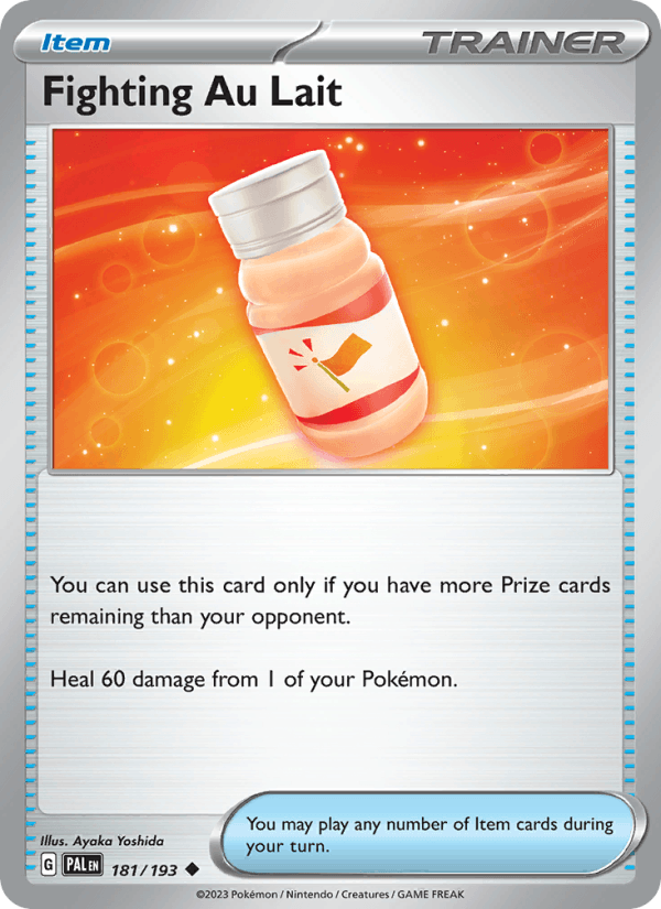 Fighting Au Lait 181/193 Uncommon Paldea Evolved Pokemon Near Mint