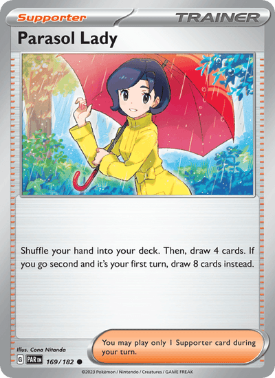 Parasol Lady 169/182 Common Paradox Rift Pokemon Near Mint