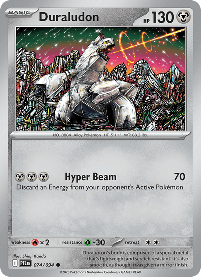 Duraludon 074/094 Common Phantasmal Flames Pokemon Near Mint