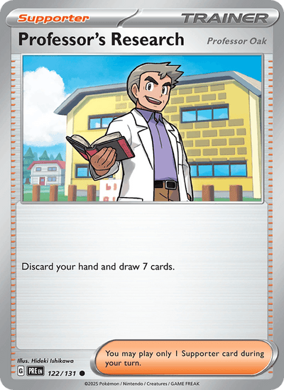 Professor's Research 122/131 Common Prismatic Evolutions Pokemon Near Mint
