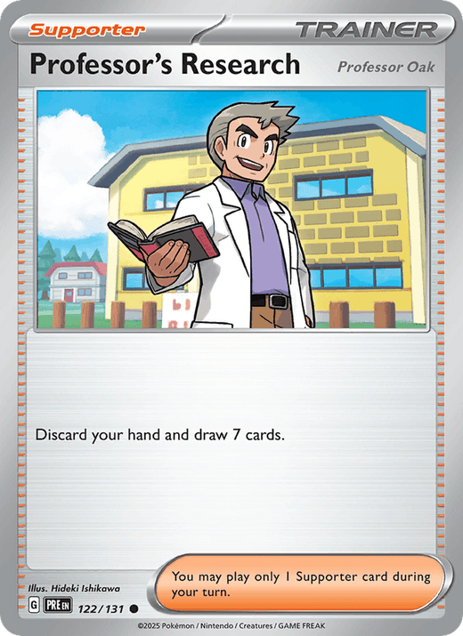 Professor's Research 122/131 Common Prismatic Evolutions Pokemon Near Mint