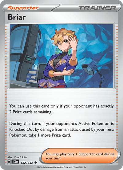 Briar 132/142 Uncommon Stellar Crown Pokemon Near Mint