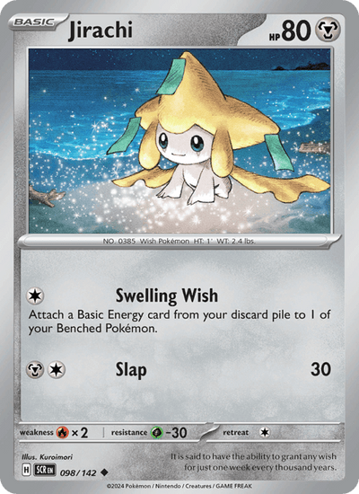 Jirachi 98/142 Uncommon Stellar Crown Pokemon Near Mint
