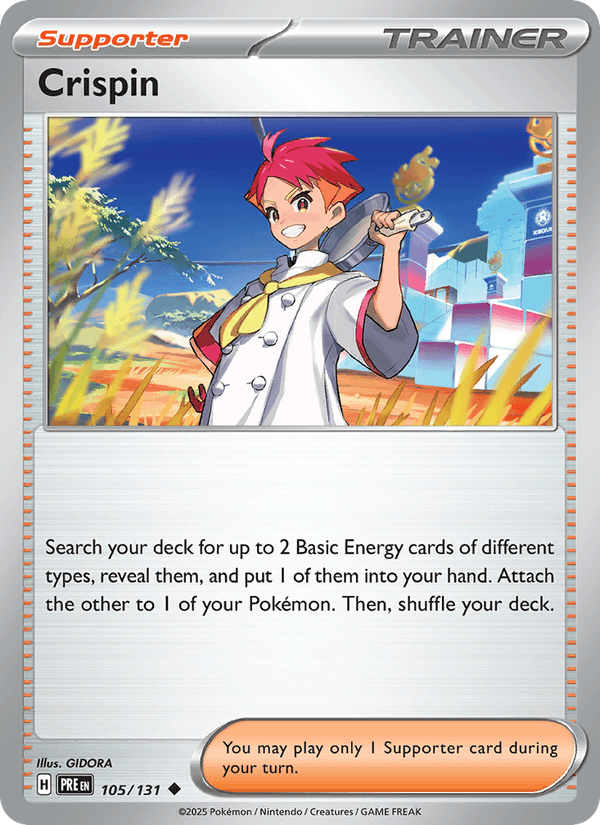 Crispin - 105/131 105/131 Uncommon SV: Prismatic Evolutions Pokemon Near Mint