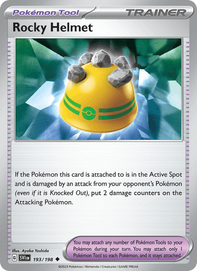Rocky Helmet 193/198 Uncommon Scarlet & Violet Pokemon Near Mint