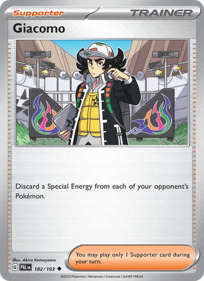 Giacomo 182/193 Uncommon Paldea Evolved Pokemon Near Mint