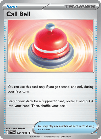 Call Bell 165/191 Uncommon Surging Sparks Pokemon Near Mint