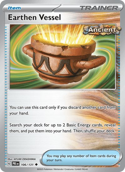 Earthen Vessel 106/131 Uncommon SV: Prismatic Evolutions Pokemon Near Mint
